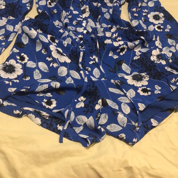 Fleur Bleve Blue and Black short romper - Picture 3 of 6